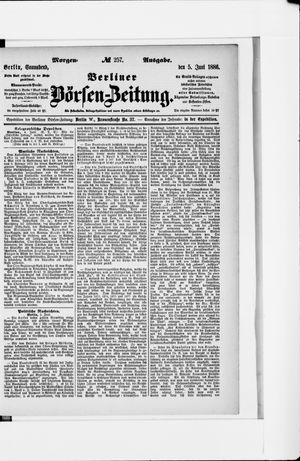Berliner Börsen-Zeitung vom 05.06.1886