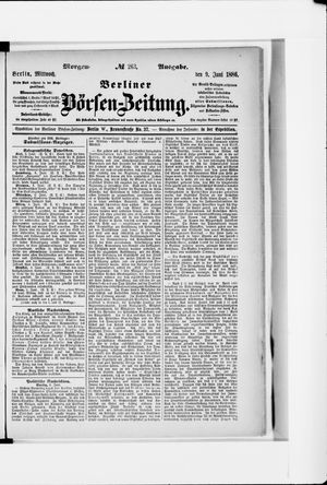 Berliner Börsen-Zeitung vom 09.06.1886