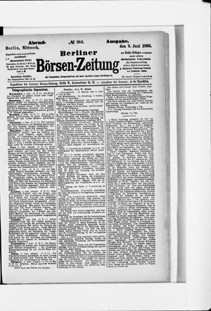 Berliner Börsen-Zeitung vom 09.06.1886