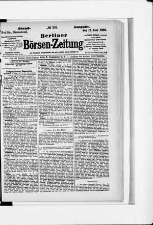 Berliner Börsen-Zeitung vom 12.06.1886