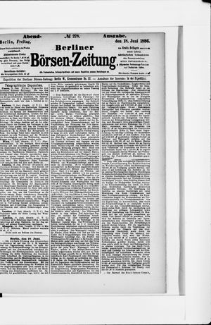 Berliner Börsen-Zeitung vom 18.06.1886