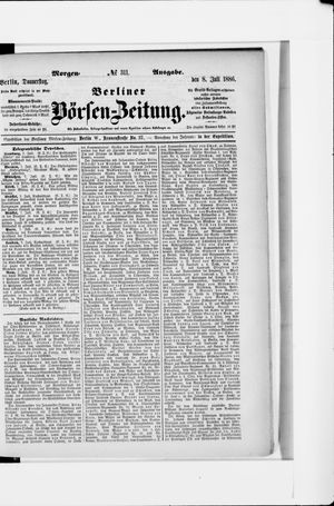 Berliner Börsen-Zeitung vom 08.07.1886