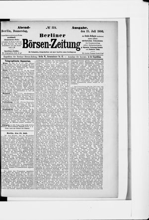 Berliner Börsen-Zeitung vom 15.07.1886