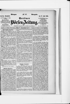 Berliner Börsen-Zeitung vom 17.07.1886