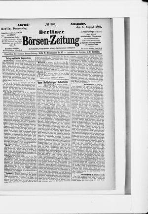 Berliner Börsen-Zeitung on Aug 5, 1886
