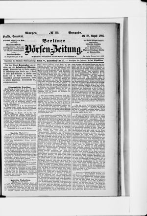 Berliner Börsen-Zeitung on Aug 28, 1886