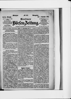 Berliner Börsen-Zeitung on Sep 1, 1886