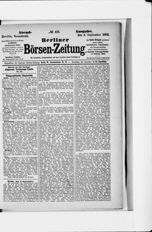 Berliner Börsen-Zeitung vom 04.09.1886