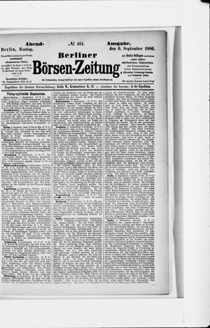 Berliner Börsen-Zeitung on Sep 6, 1886