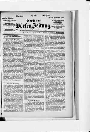 Berliner Börsen-Zeitung vom 12.09.1886
