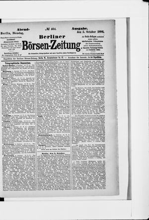 Berliner Börsen-Zeitung on Oct 5, 1886