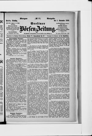 Berliner Börsen-Zeitung vom 02.11.1886