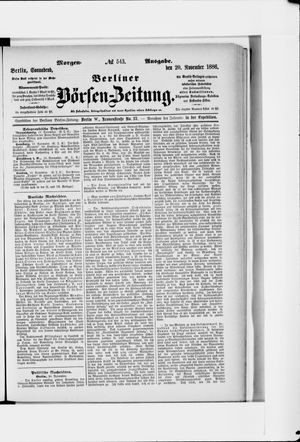 Berliner Börsen-Zeitung on Nov 20, 1886