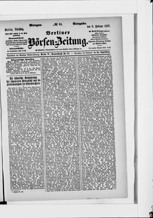 Berliner Börsen-Zeitung vom 08.02.1887