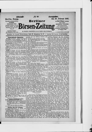 Berliner Börsen-Zeitung vom 28.02.1887