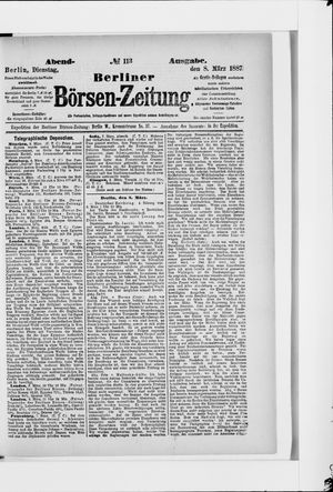 Berliner Börsen-Zeitung vom 08.03.1887