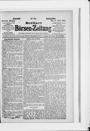 Berliner Börsen-Zeitung on Mar 14, 1887