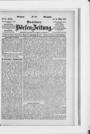 Berliner Börsen-Zeitung vom 18.03.1887