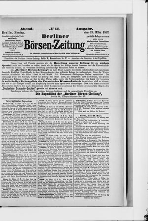 Berliner Börsen-Zeitung vom 21.03.1887