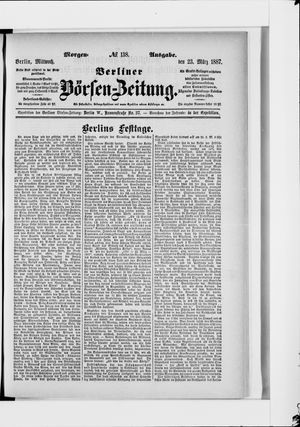 Berliner Börsen-Zeitung on Mar 23, 1887