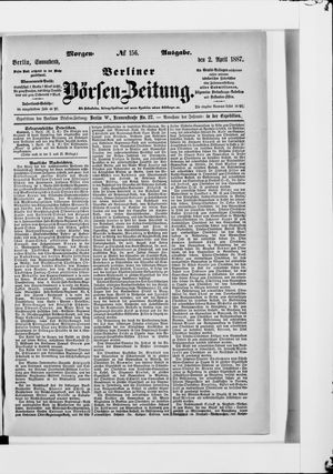 Berliner Börsen-Zeitung vom 02.04.1887