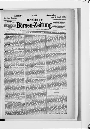 Berliner Börsen-Zeitung on Apr 4, 1887