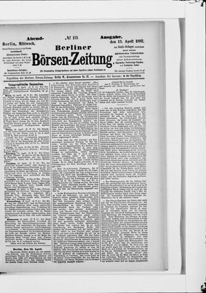 Berliner Börsen-Zeitung vom 13.04.1887