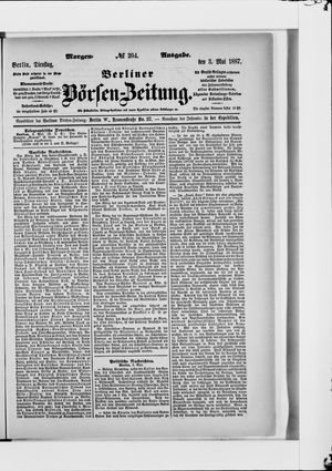 Berliner Börsen-Zeitung vom 03.05.1887