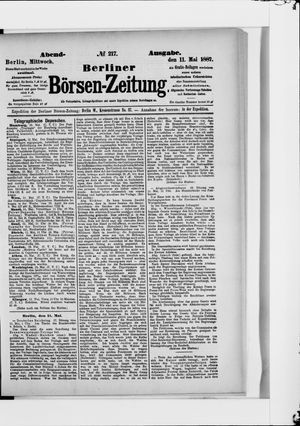 Berliner Börsen-Zeitung vom 11.05.1887