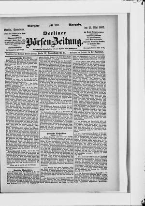 Berliner Börsen-Zeitung vom 21.05.1887