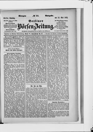 Berliner Börsen-Zeitung vom 22.05.1887