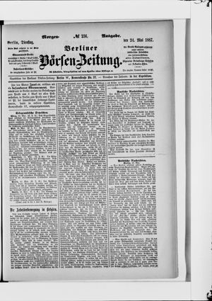 Berliner Börsen-Zeitung vom 24.05.1887