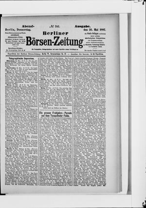 Berliner Börsen-Zeitung on May 26, 1887