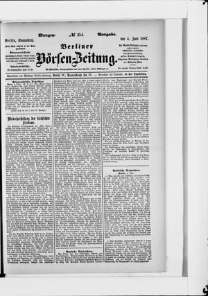 Berliner Börsen-Zeitung on Jun 4, 1887