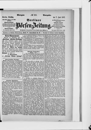 Berliner Börsen-Zeitung vom 07.06.1887