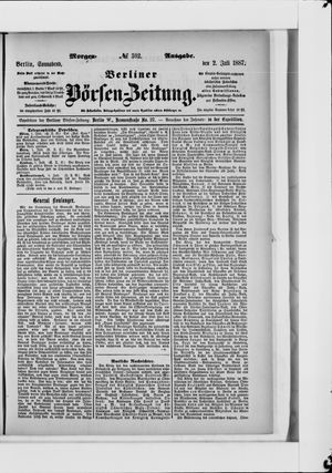 Berliner Börsen-Zeitung vom 02.07.1887