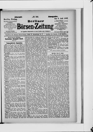 Berliner Börsen-Zeitung on Jul 8, 1887