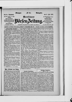 Berliner Börsen-Zeitung vom 09.07.1887