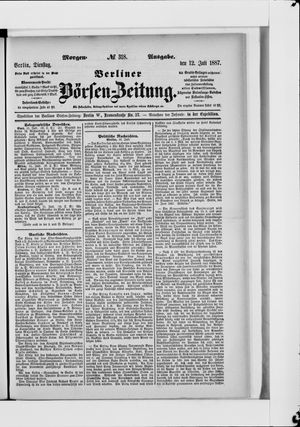 Berliner Börsen-Zeitung vom 12.07.1887