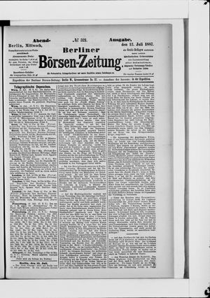 Berliner Börsen-Zeitung vom 13.07.1887
