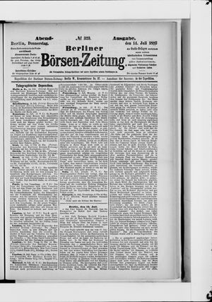 Berliner Börsen-Zeitung vom 14.07.1887