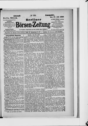 Berliner Börsen-Zeitung vom 20.07.1887