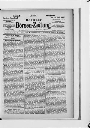 Berliner Börsen-Zeitung vom 23.07.1887