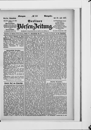 Berliner Börsen-Zeitung vom 30.07.1887