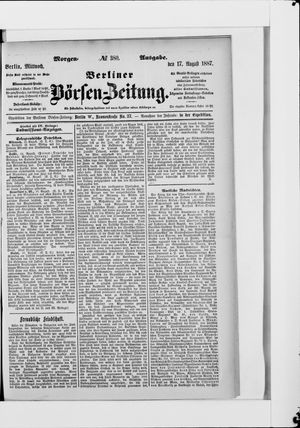 Berliner Börsen-Zeitung vom 17.08.1887