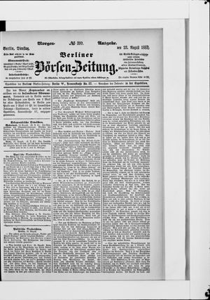 Berliner Börsen-Zeitung vom 23.08.1887