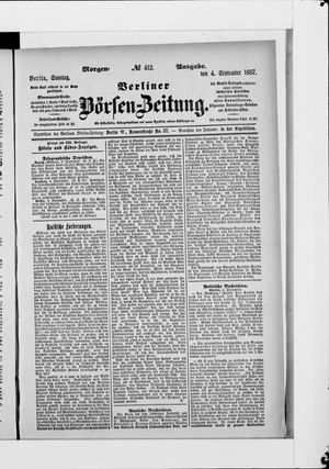 Berliner Börsen-Zeitung vom 04.09.1887