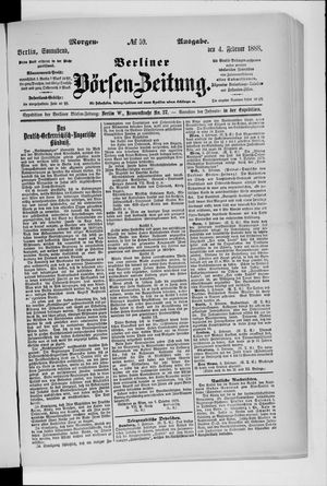 Berliner Börsen-Zeitung vom 04.02.1888