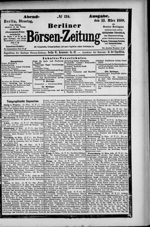 Berliner Börsen-Zeitung vom 13.03.1888