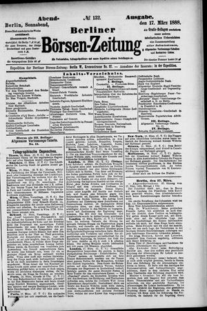 Berliner Börsen-Zeitung vom 17.03.1888